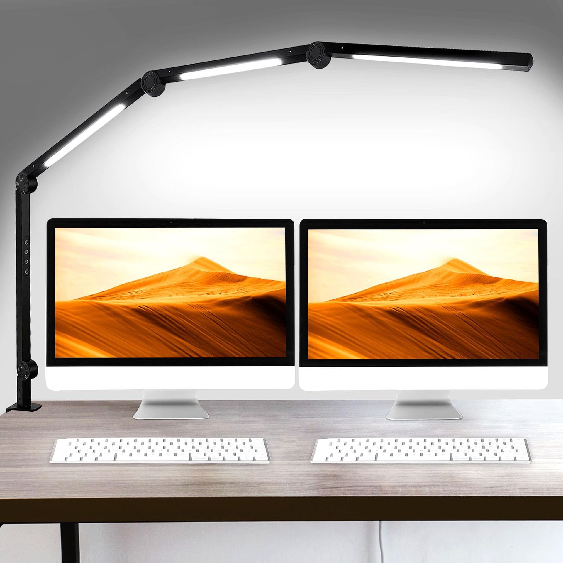 RRP £57.07 segrass LED Desk Lamp with Clamp Flexible 4 Sections