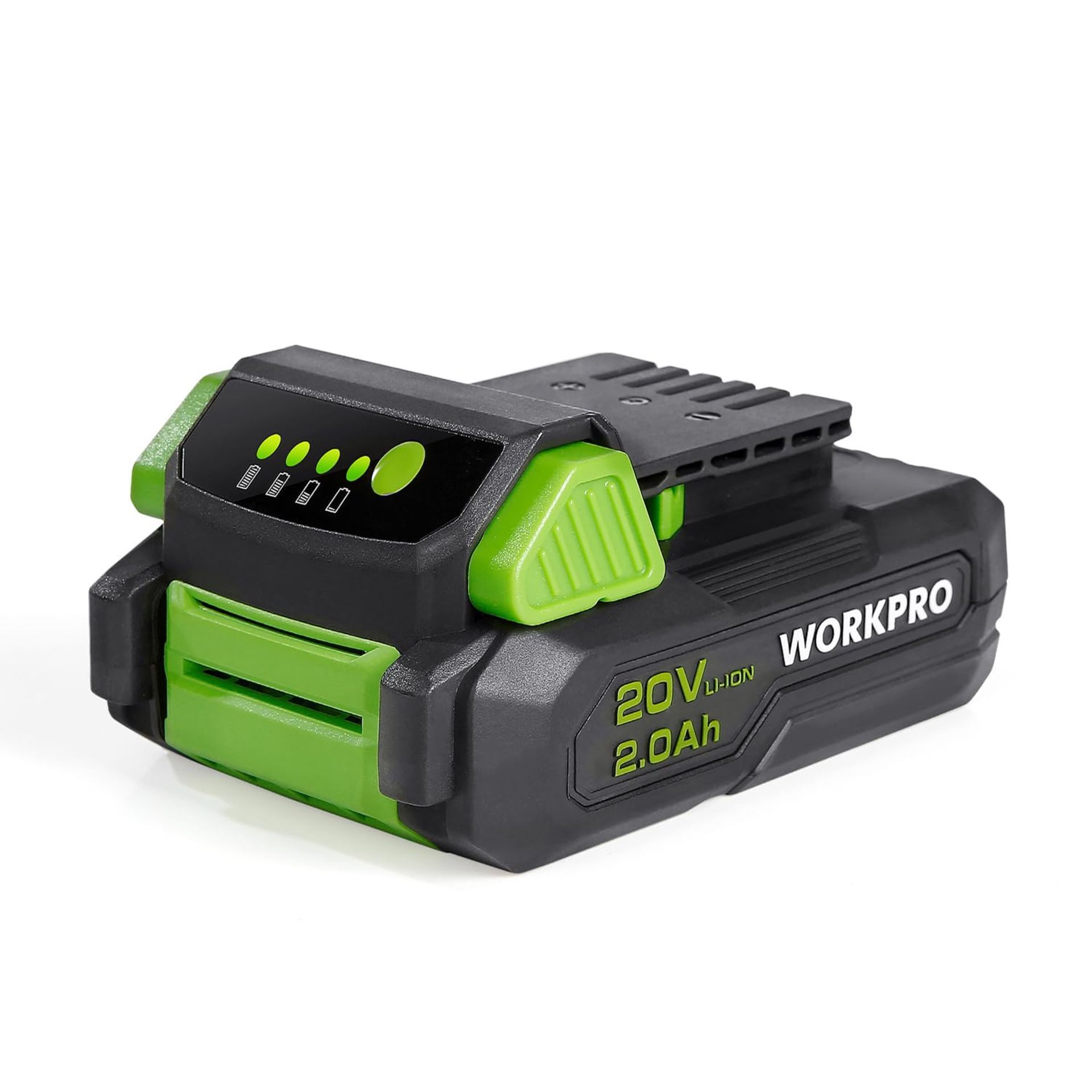 RRP £29.67 WORKPRO 20V 2.0Ah Lithium-ion Battery with Power Indicator