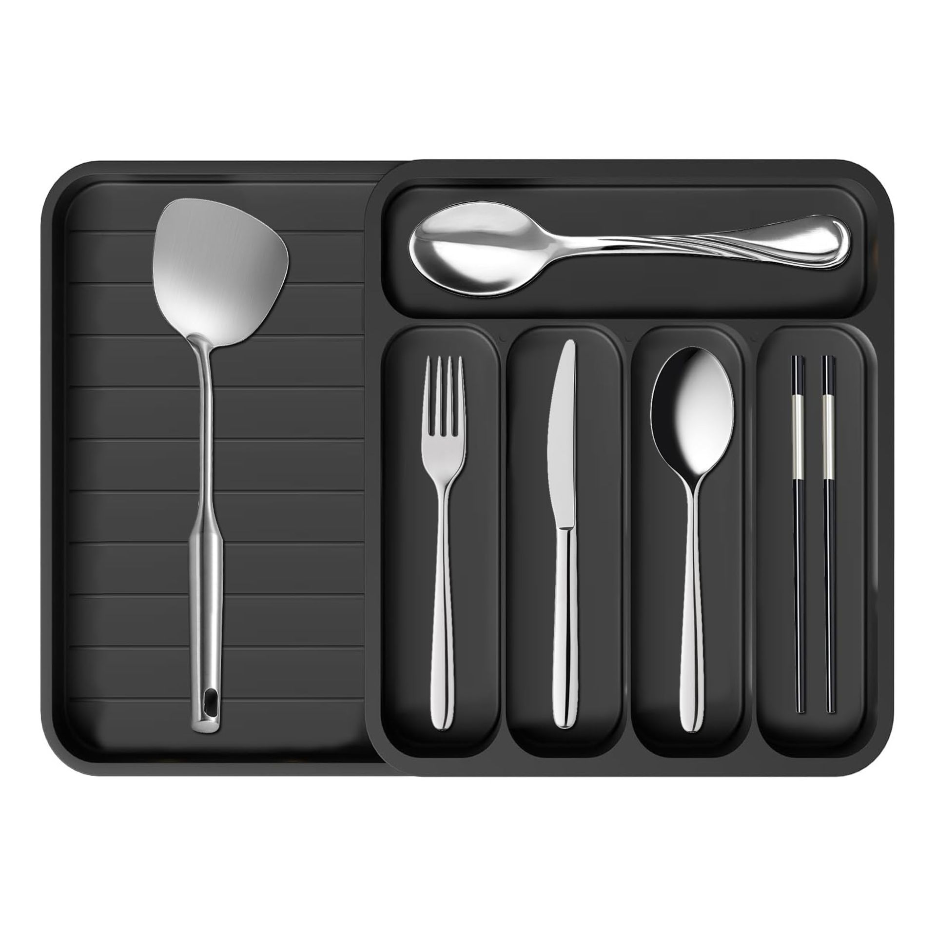 RRP £19.17 YIWONFU Expandable Cutlery Drawer Organiser