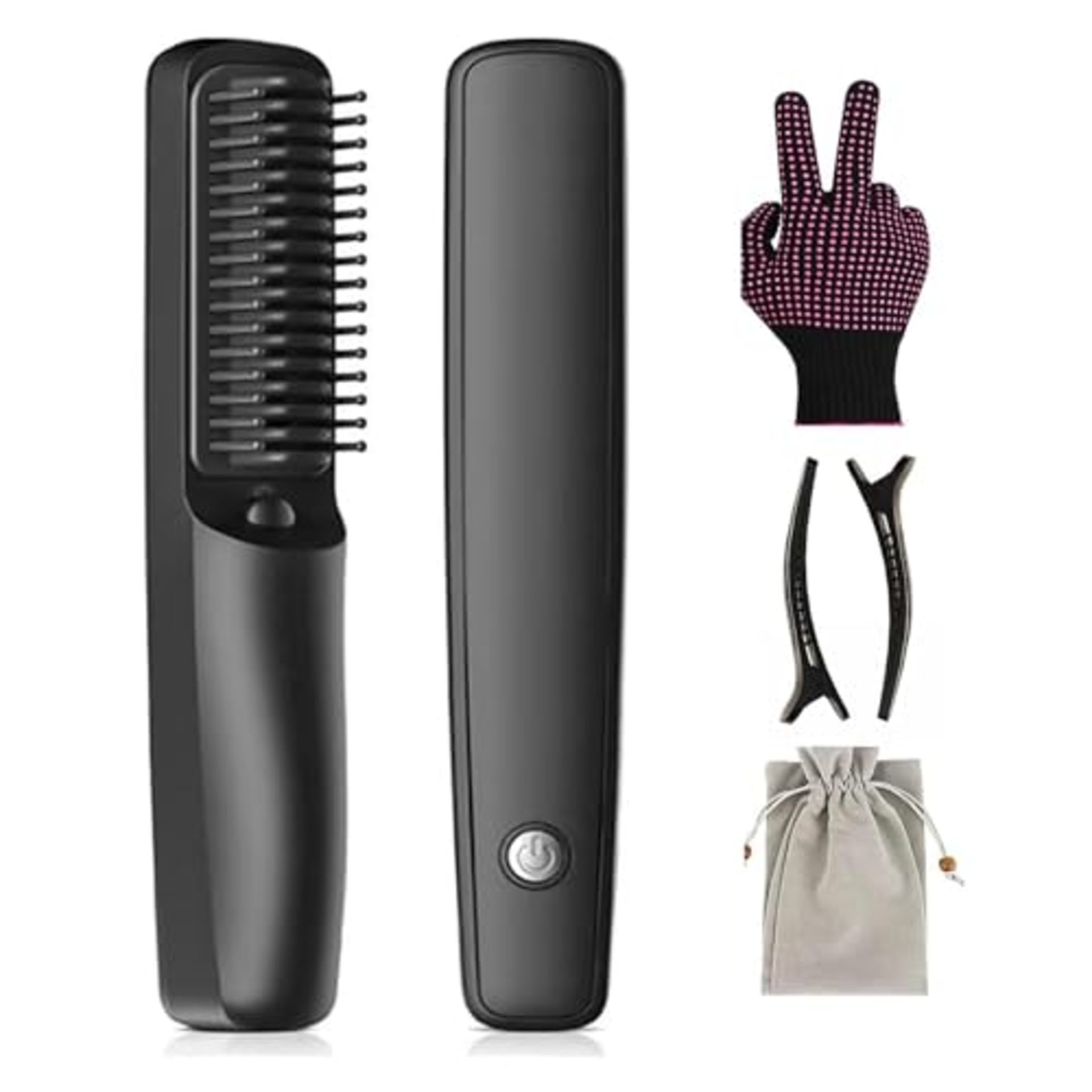 RRP £34.24 XinBarber Mini Hair Straightening Brush & Curler with