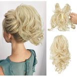 RRP £19.40 CJL HAIR Claw Clip Short Ponytail Hair Extensions Bendable