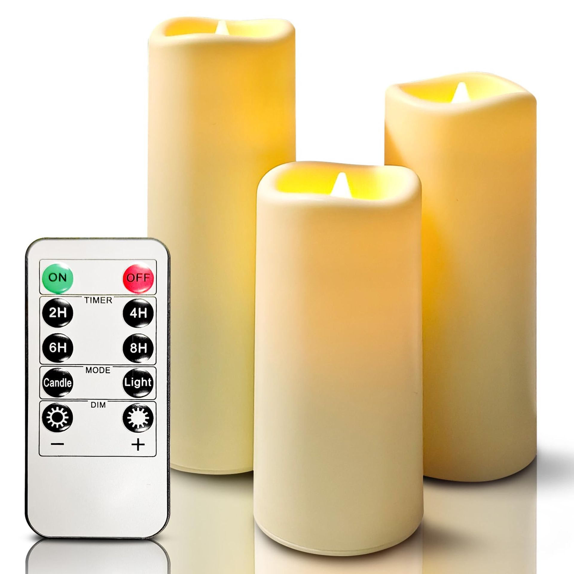 RRP £11.40 LED Candles of 3 Pack