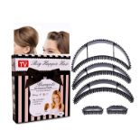 RRP £7.97 5Pcs Black styling coiler set Bump it Volume Hair hair