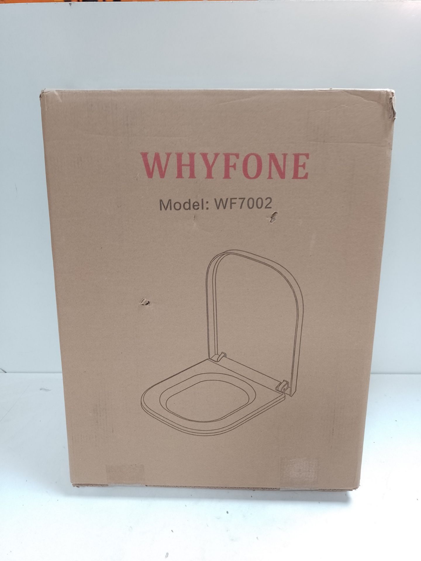 RRP £41.29 WHYFONE Square Toilet Seat Soft Close - Image 2 of 2