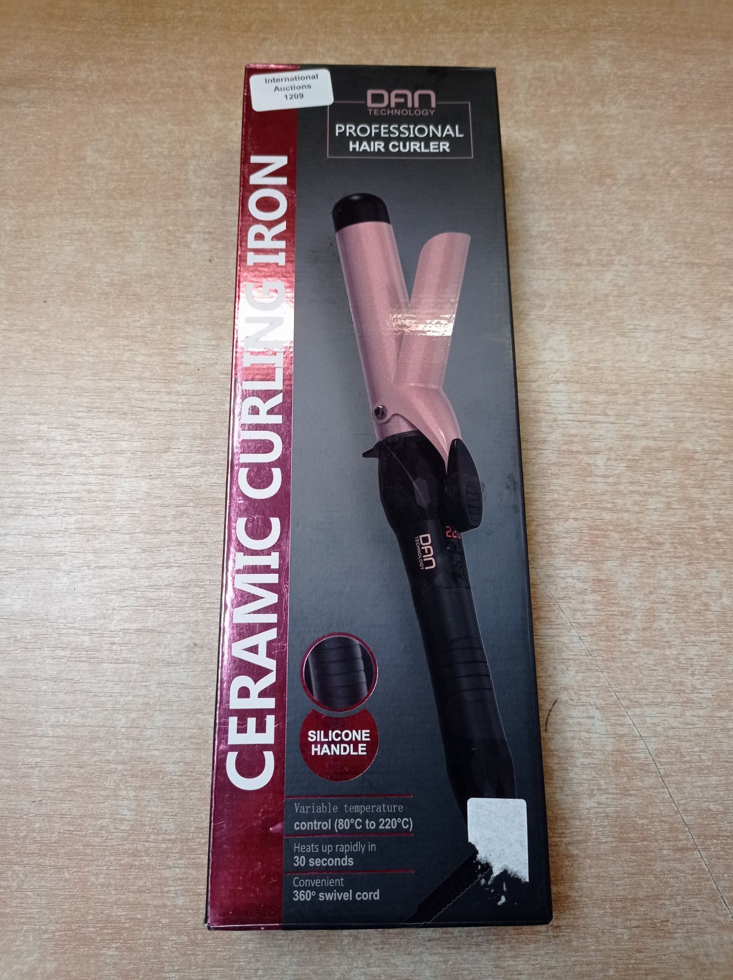 RRP £28.52 DAN Technology Curling Wand Curling Tongs Dual Voltage - Image 2 of 2