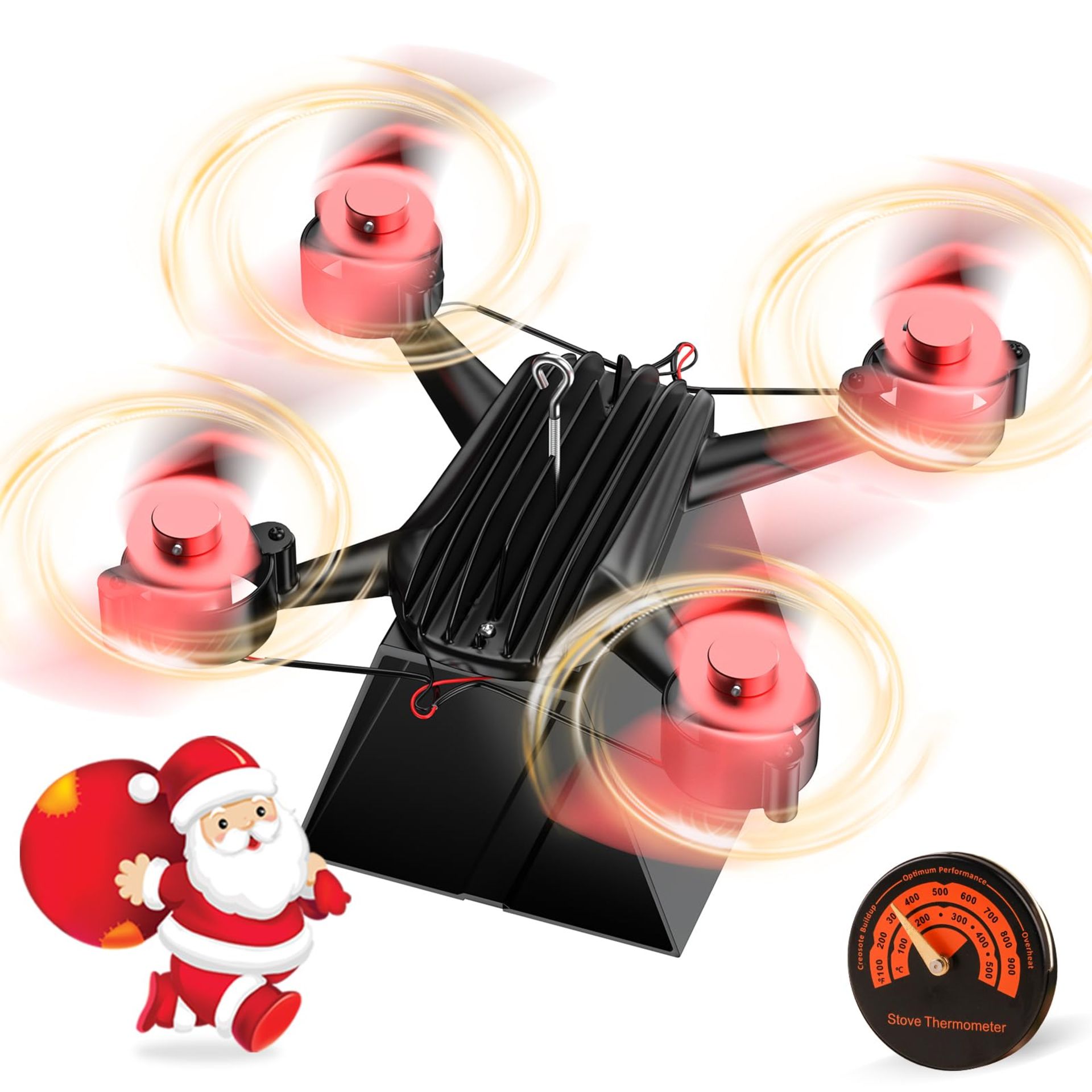 RRP £45.65 PEDOOD Stove Fan Standing Drone Design