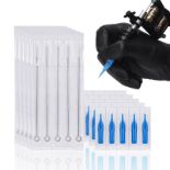RRP £14.14 ATOMUS 50pcs Disposable Mixed Tattoo Needles Set with