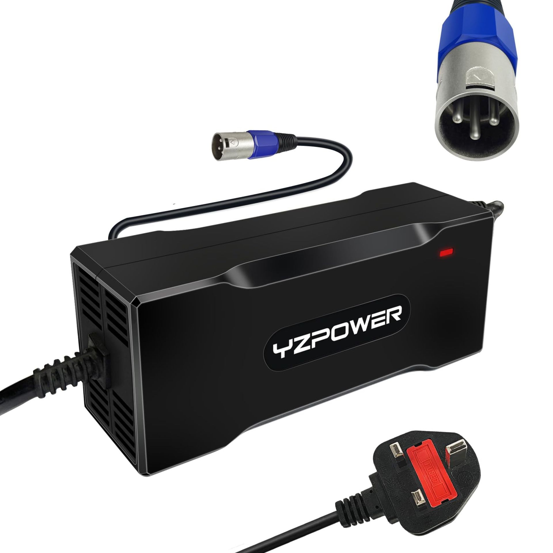 RRP £31.95 YZPOWER Battery Charger 54.6V 2A For 48V Lithium Battery of Electric Bike