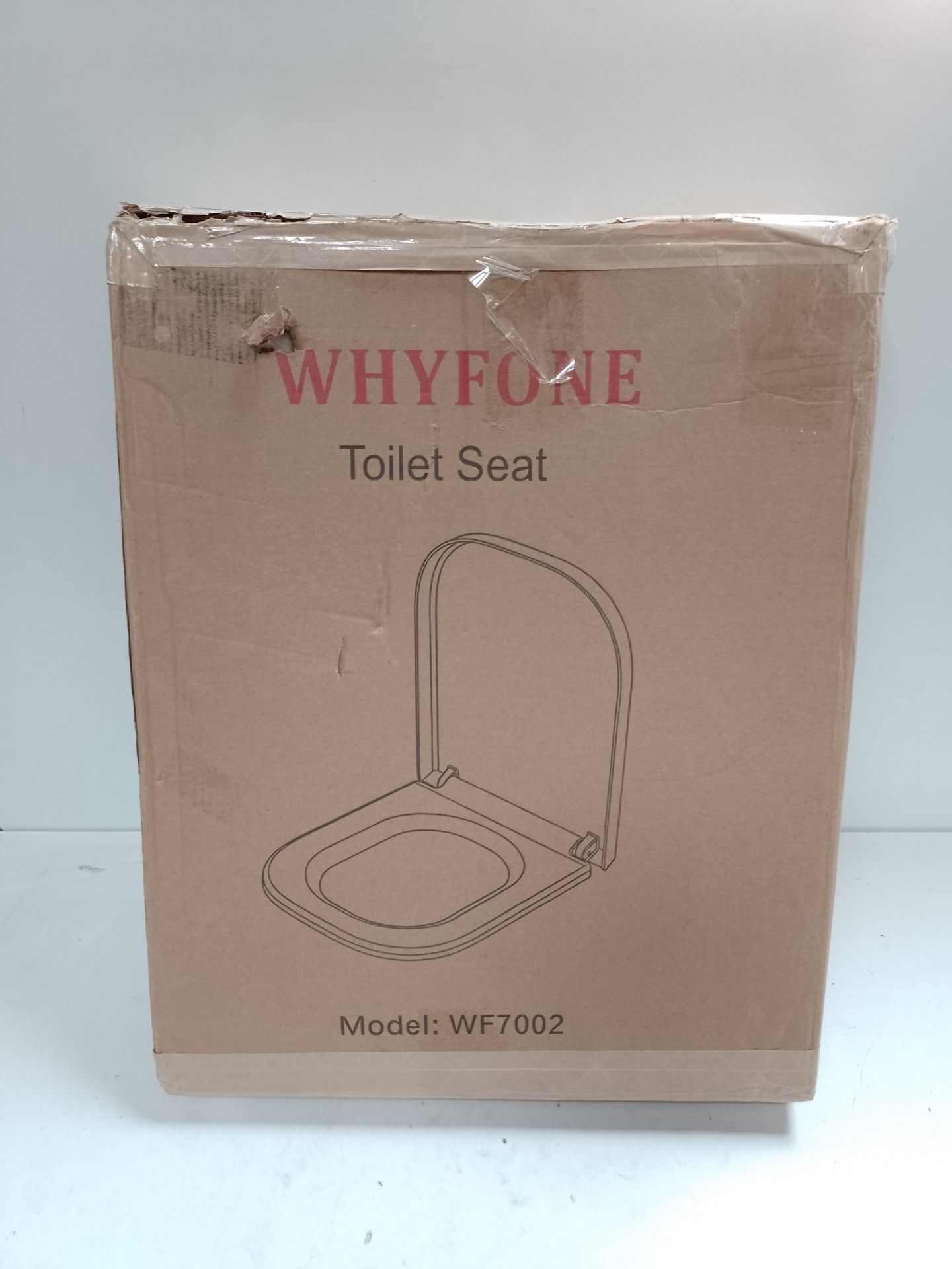 RRP £41.29 WHYFONE Square Toilet Seat Soft Close - Image 2 of 2