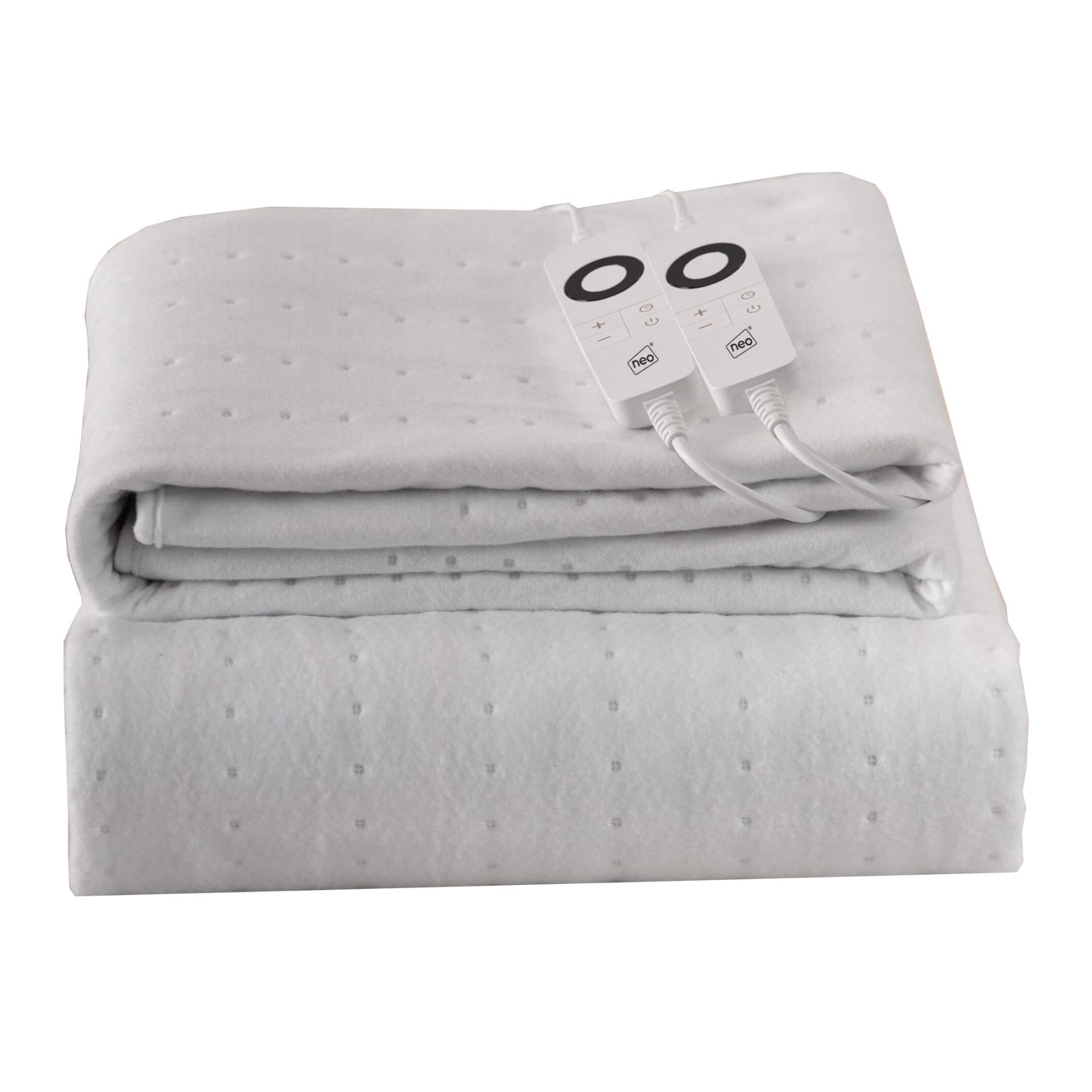 RRP £57.07 Neo Electric Heated Blanket Throw Dual Control Mattress Under Bed Cover