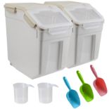 RRP £57.07 ANMOO Airtight Rice Storage Container Set of 2 15KG