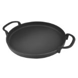 RRP £44.44 onlyfire Round Cast Iron Griddle Grill Pan for Weber 7421 Gourmet BBQ System