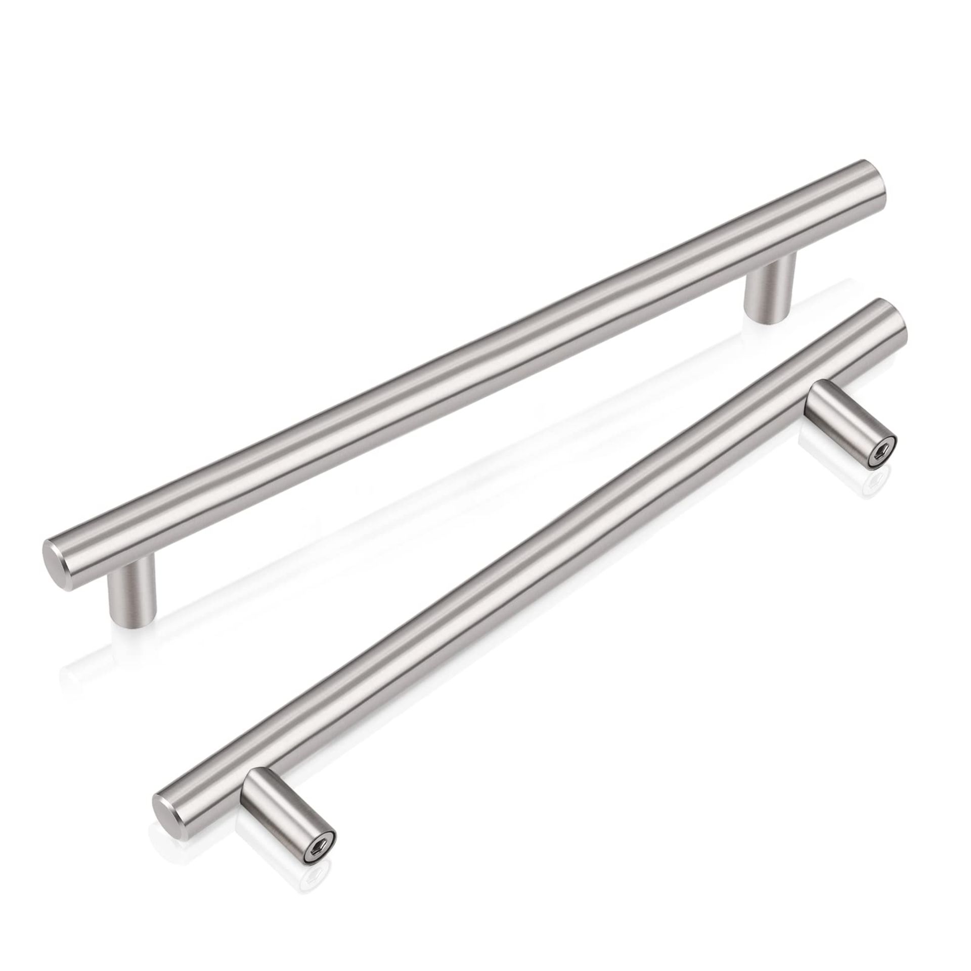 RRP £18.07 PinLin 15 Pack Cabinet Pulls Hole Spacing 128mm Brushed