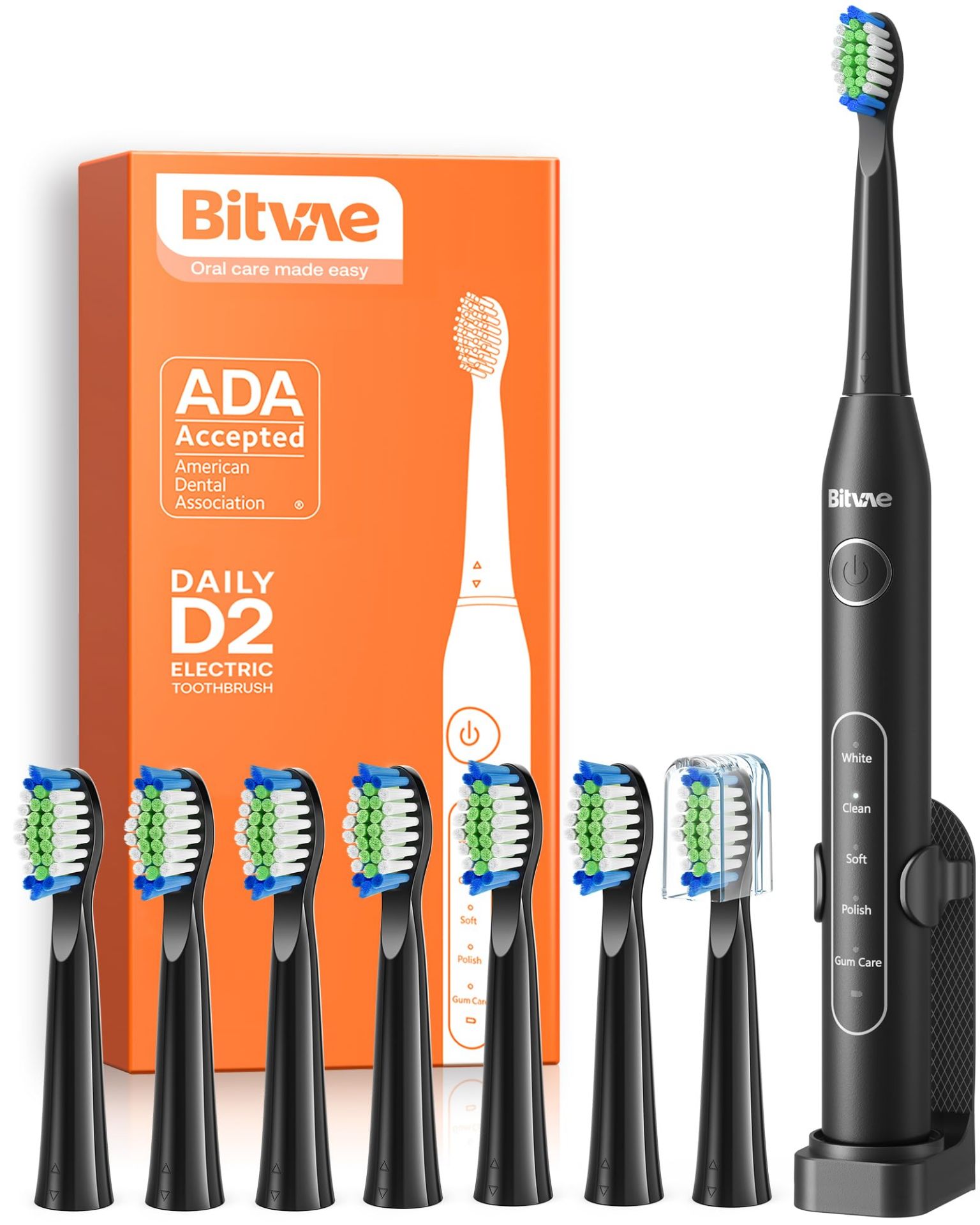 RRP £16.48 Bitvae D2 Ultrasonic Electric Toothbrush for Adults and Kids