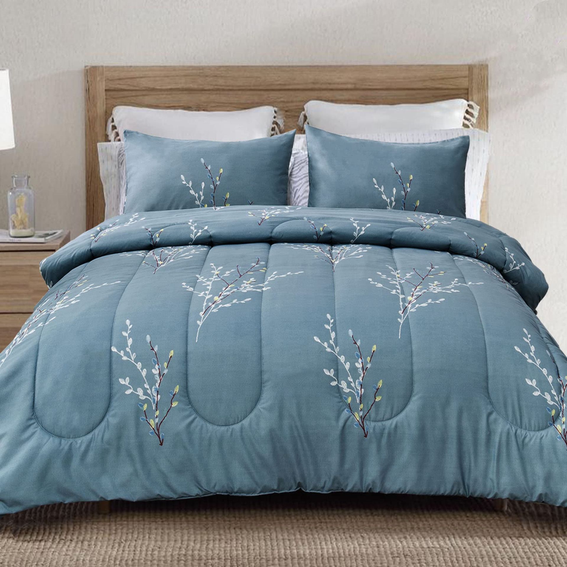 RRP £34.24 Exclusivo Mezcla 7.5 Tog Double Size Duvet Set with 2 Pillowcases