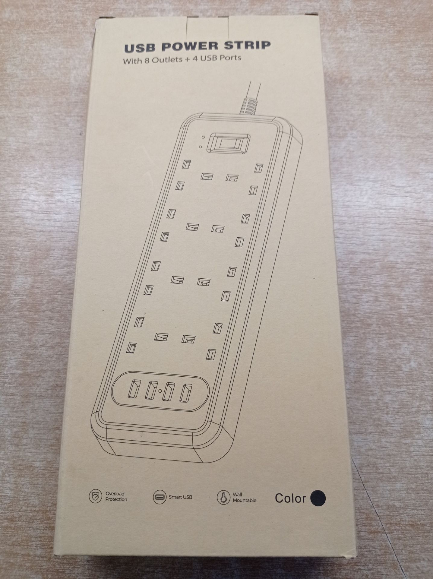 RRP £21.91 Surge Protected Extension Lead with USB Slots - Image 2 of 2