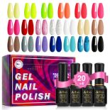 RRP £17.19 BRAND NEW STOCK AUBSS Gel Nail Polish Set