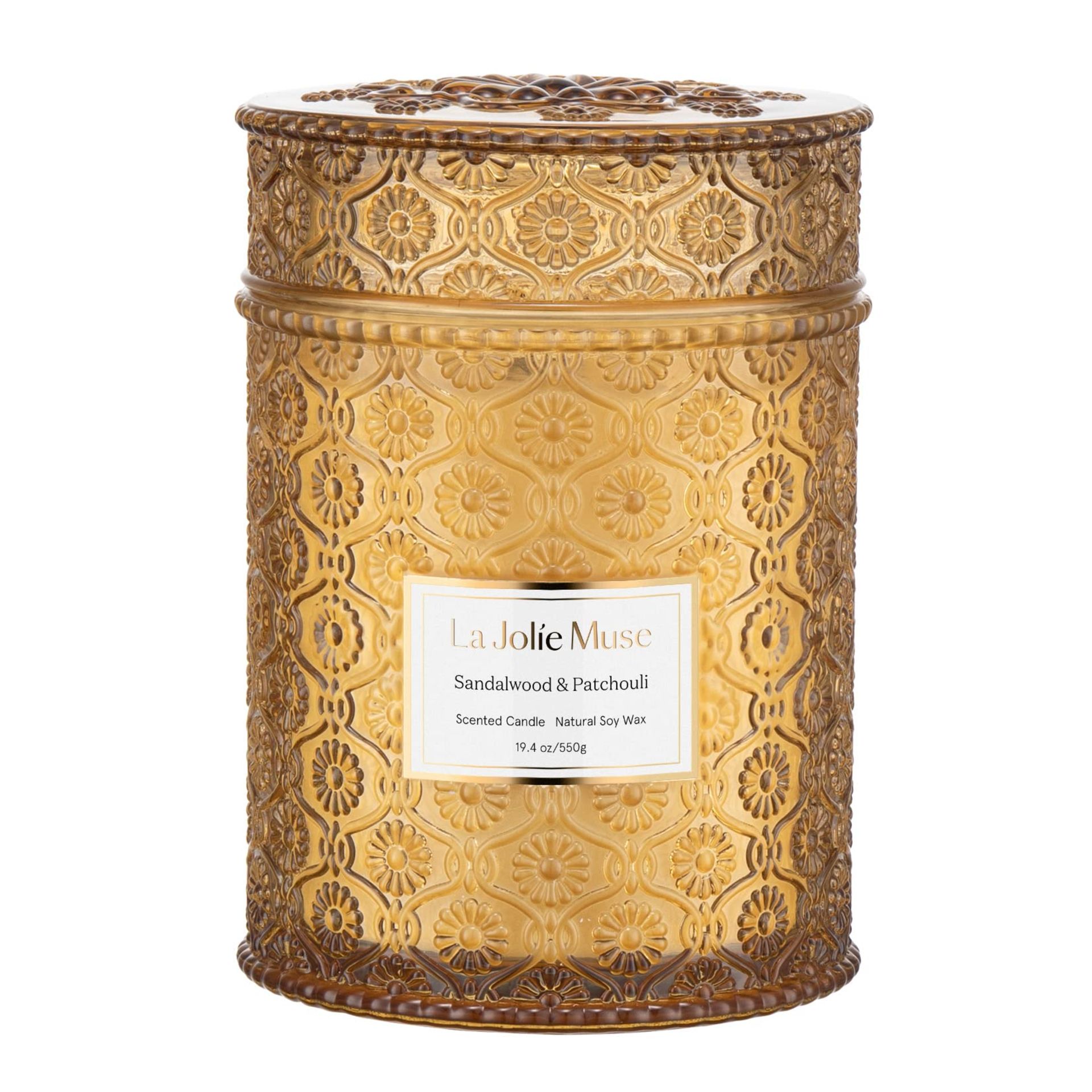 RRP £31.00 La Jol e Muse Scented Candles Sandalwood & Patchouli