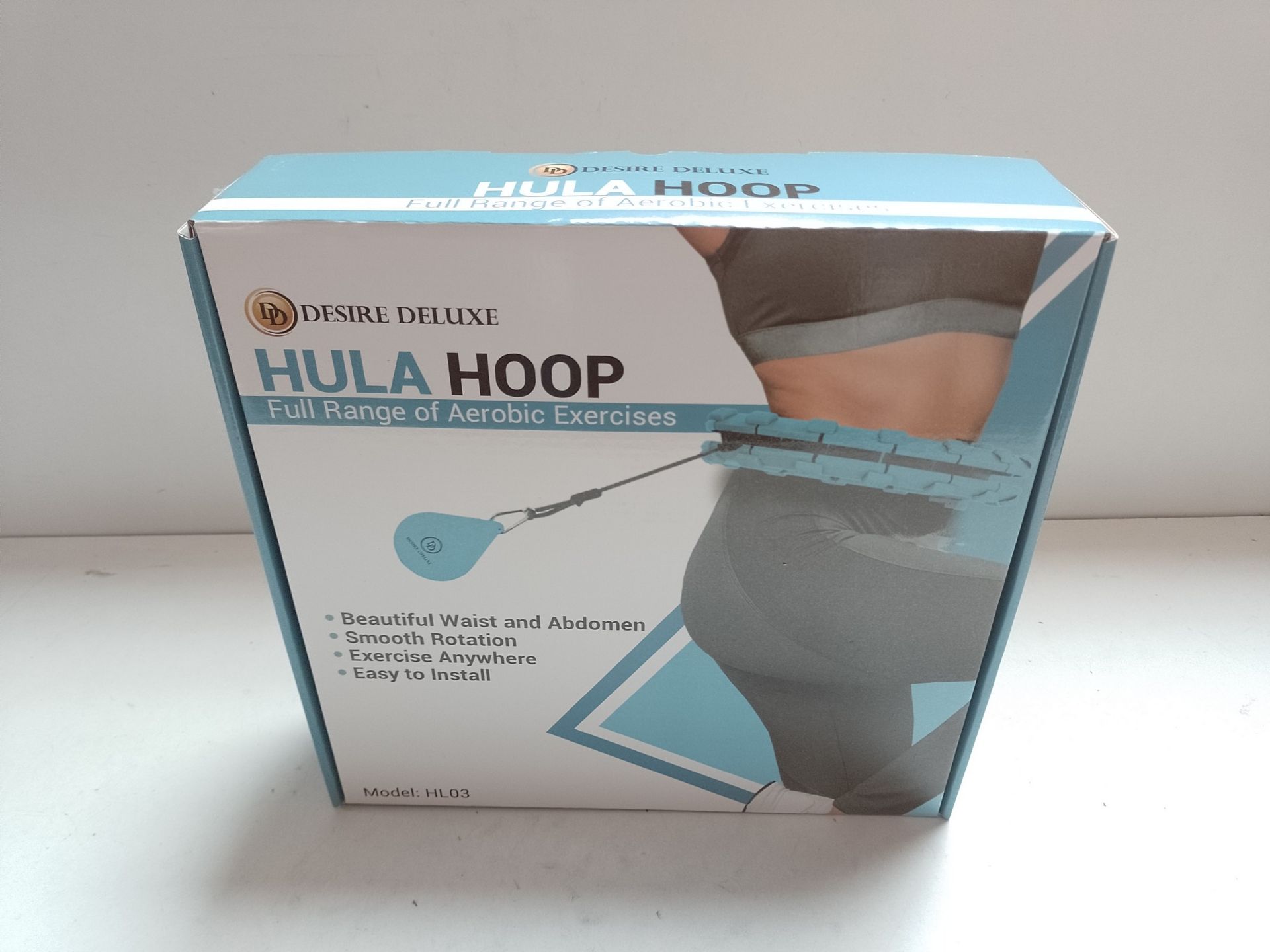 RRP £19.66 Desire Deluxe Weighted Hula Hoop Premium Infinity - Image 2 of 2