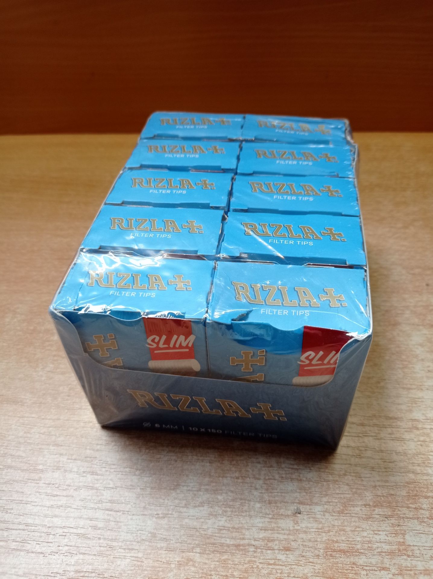RRP £8.96 1500 RIZLA Slim Cigarette Filter Tips 10 Packets - New - Image 2 of 2