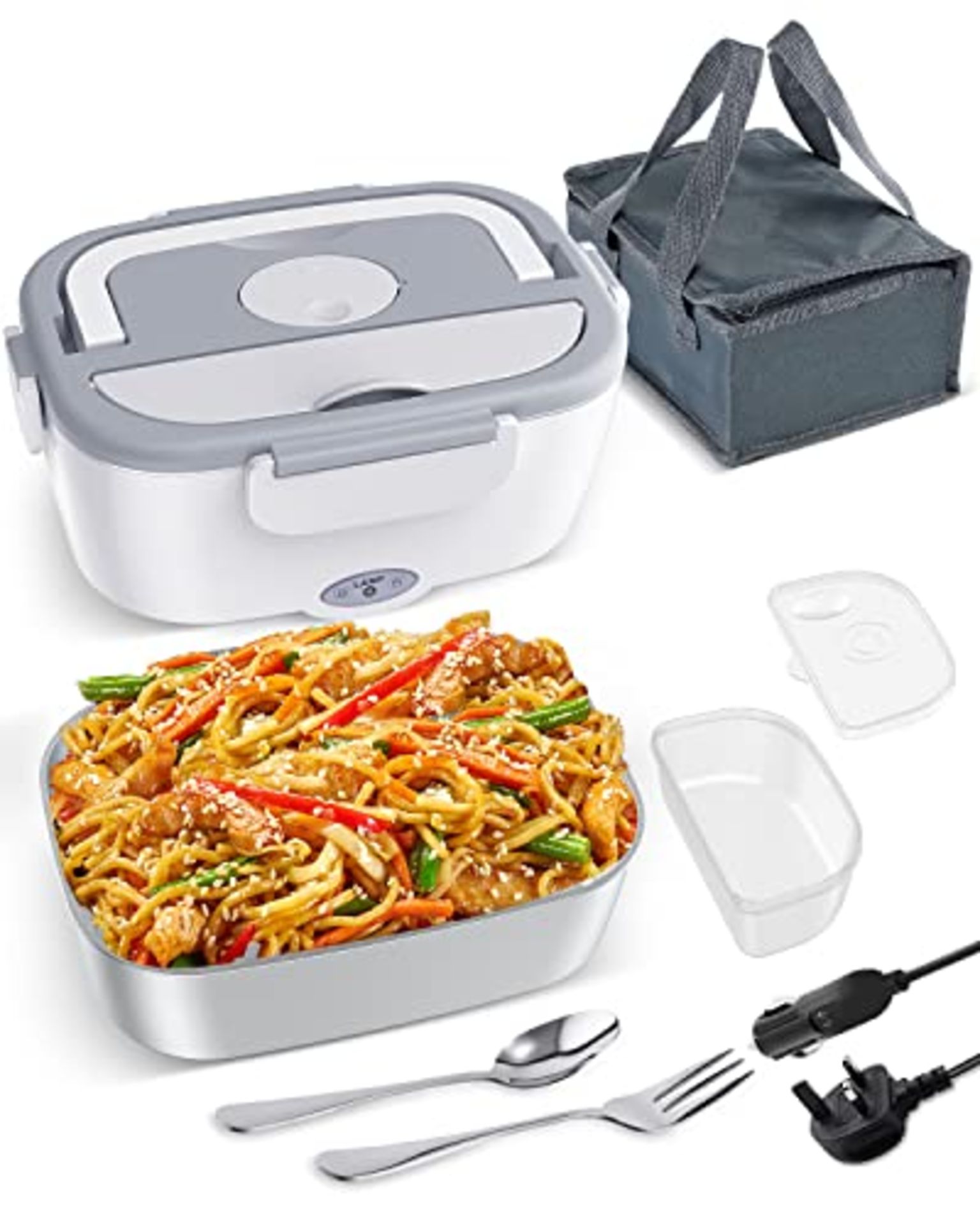 RRP £22.80 Andmenow 65W Electric Lunch Box[2024 Update] Truck Car Food Warmer