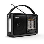 RRP £27.37 XHDATA D901 Portable Battery Radio with Bluetooth Speaker