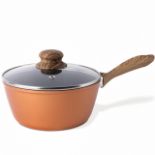 RRP £22.82 nuovva Non Stick Saucepan with Lid Induction Small