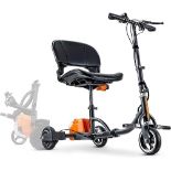 SuperHandy 3 Wheel Folding Mobility Device Electric Powered Portable Ultra Lightweight Compact Colla