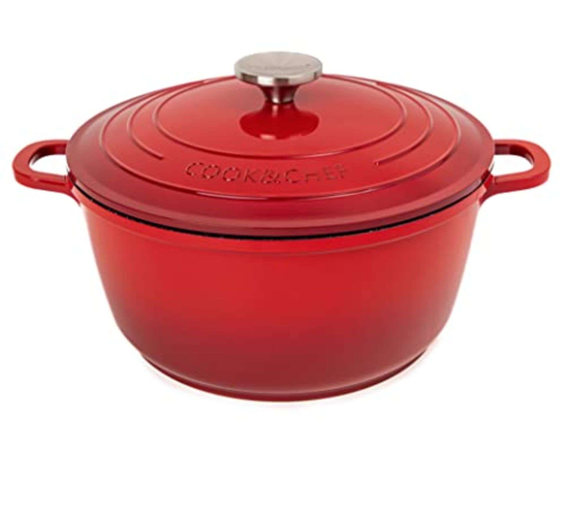 RRP £38.80 Non Stick Aluminium Stockpot - Oven Safe Aluminium Cooking Pot 4L