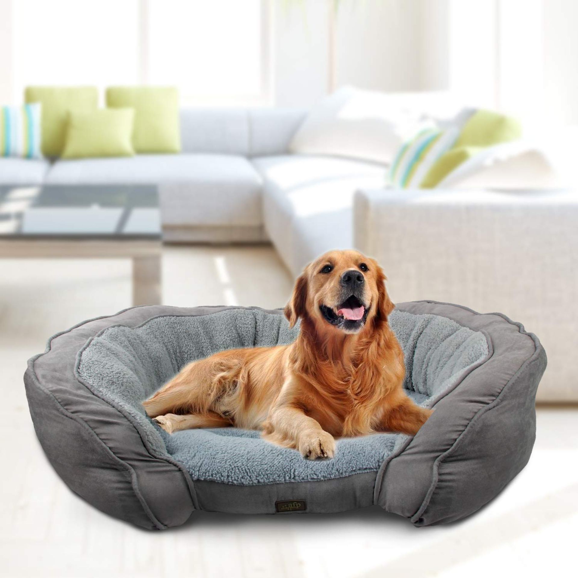 RRP £36.52 ALL FOR PAWS Luxury Lounge Dog Bed for Small Medium Large Dogs(94x61x22CM)
