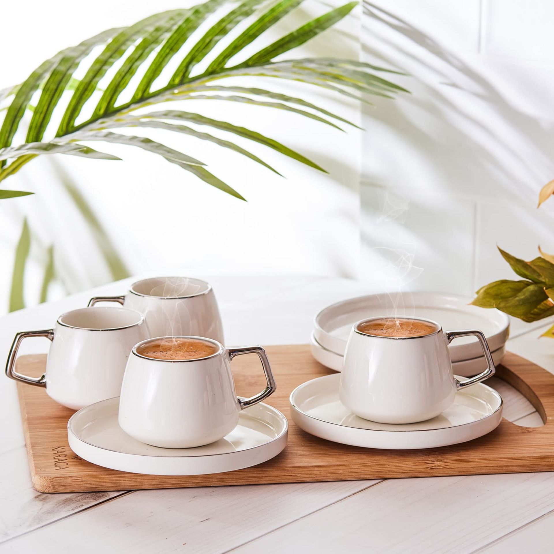 RRP £24.41 Karaca Saturn Coffee Cup Set of 6