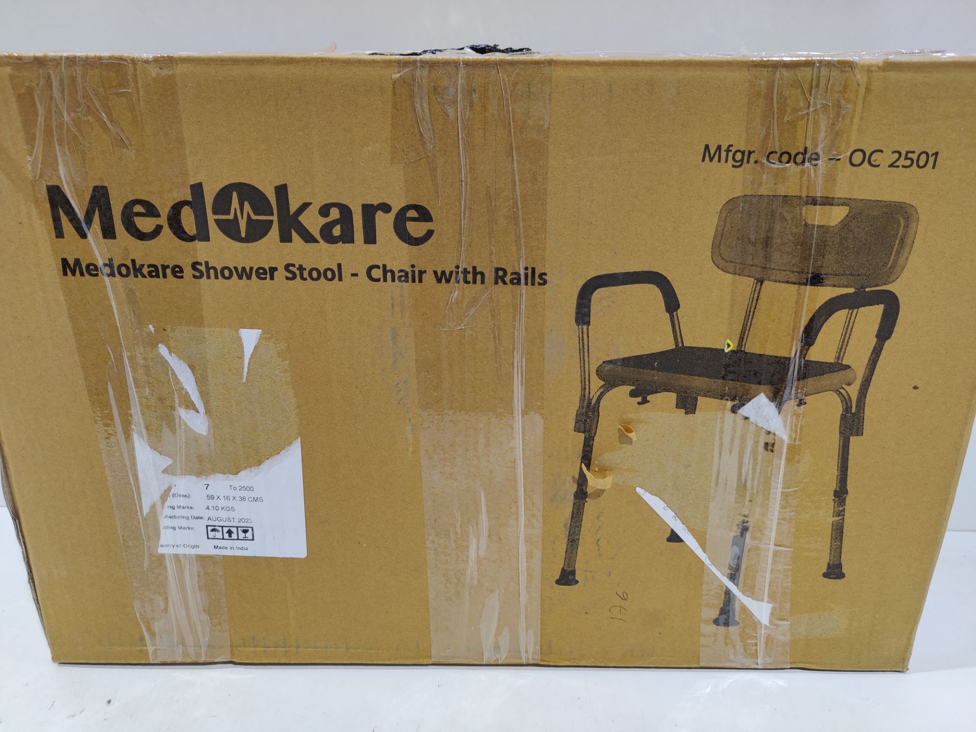 RRP £59.35 Medokare Shower Seat - Adjustable - Image 2 of 2