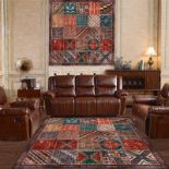 RRP £98.64 Area Rugs 200 x 200 cm 6'6 x 6'6 ft Square Rug Large