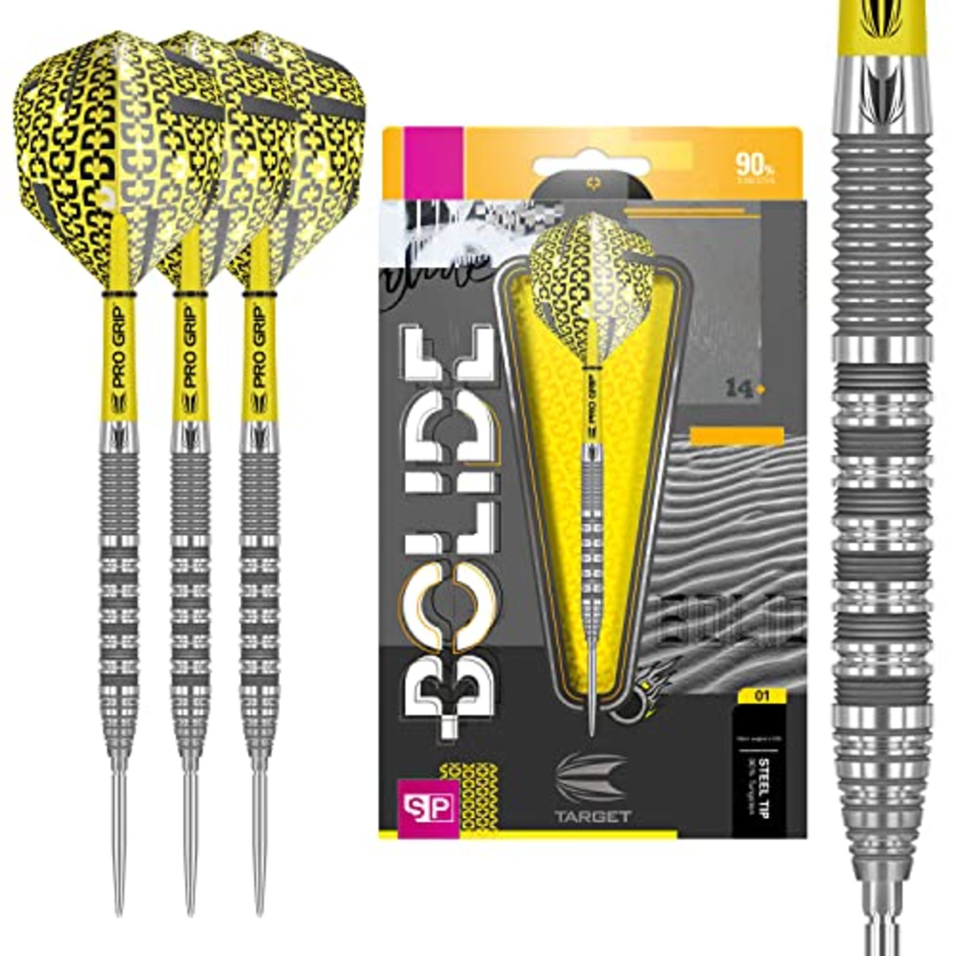 RRP £46.18 TARGET Darts Bolide 90% Tungsten Swiss Point Steel Tip Darts Set of 3