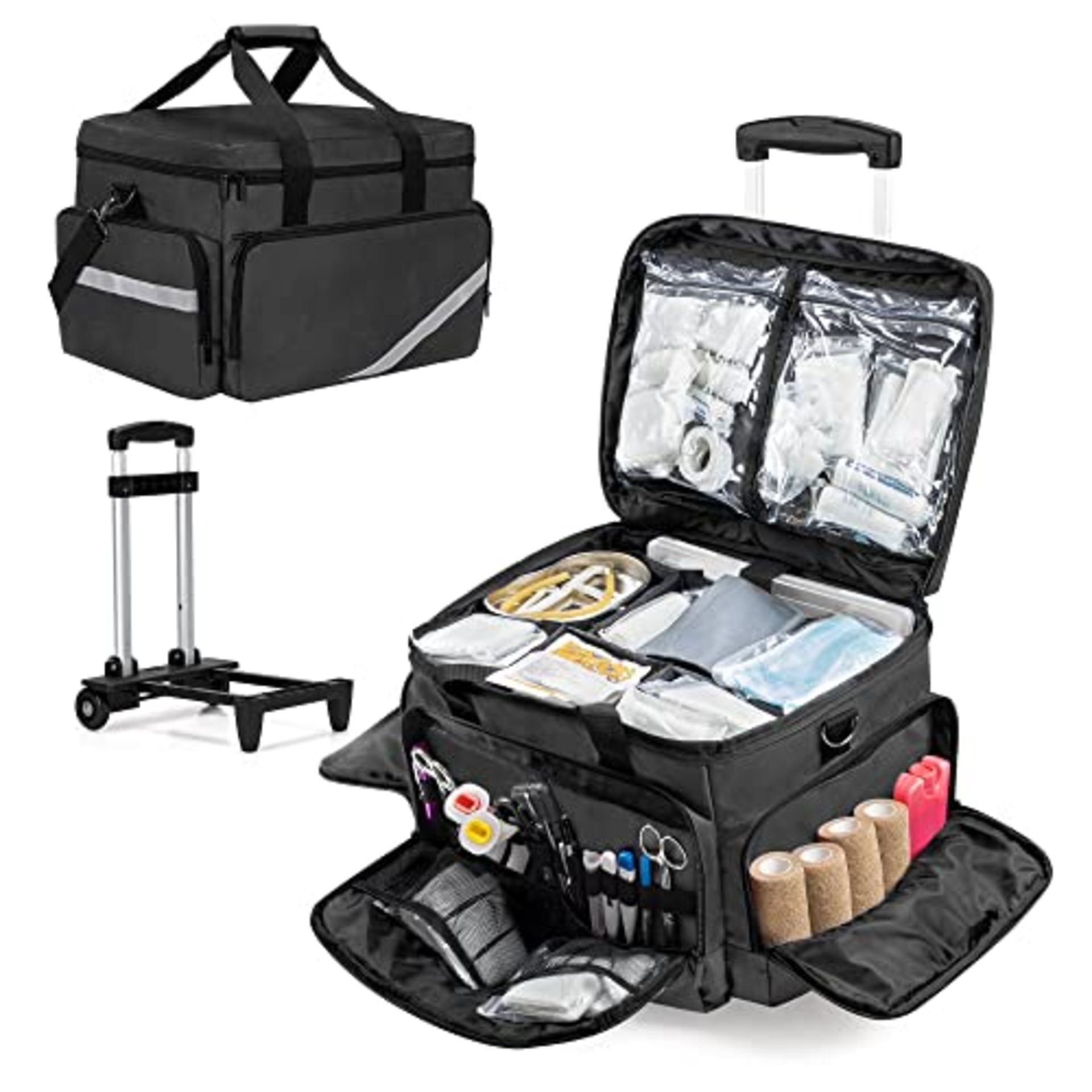 RRP £104.20 Trunab Rolling Medical Bag with Detachable Trolley