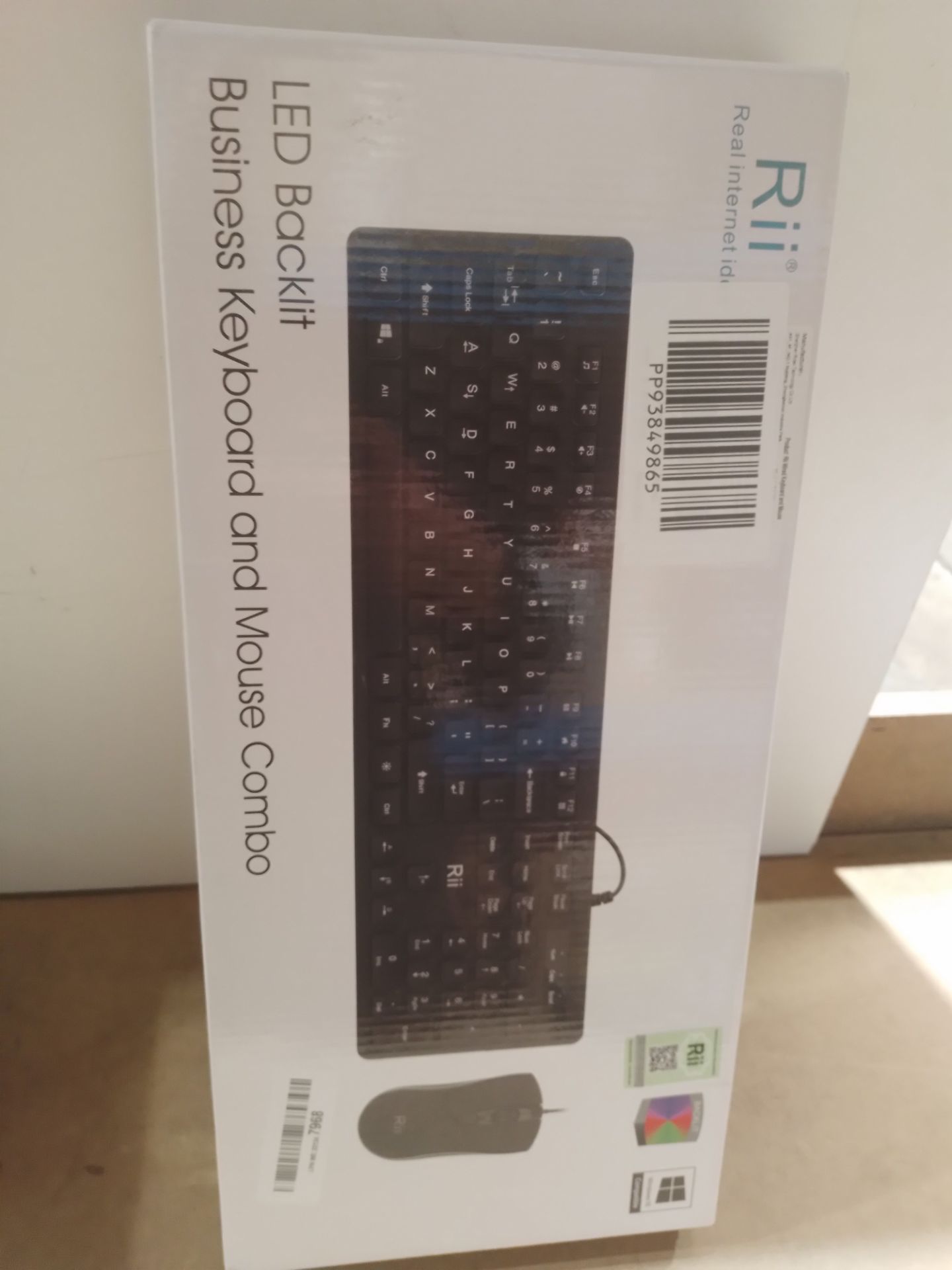 RRP £23.96 Rii Wired keyboard and mouse - Image 2 of 2