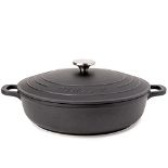 RRP £38.80 Non-Stick Aluminium Pot with Lid Sturdy Shallow