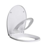 RRP £21.67 Ram White Soft Close Family Toilet Seat with Quick