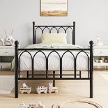 RRP £75.82 JURMERRY 3ft Single Metal Bed Frame with Headboard