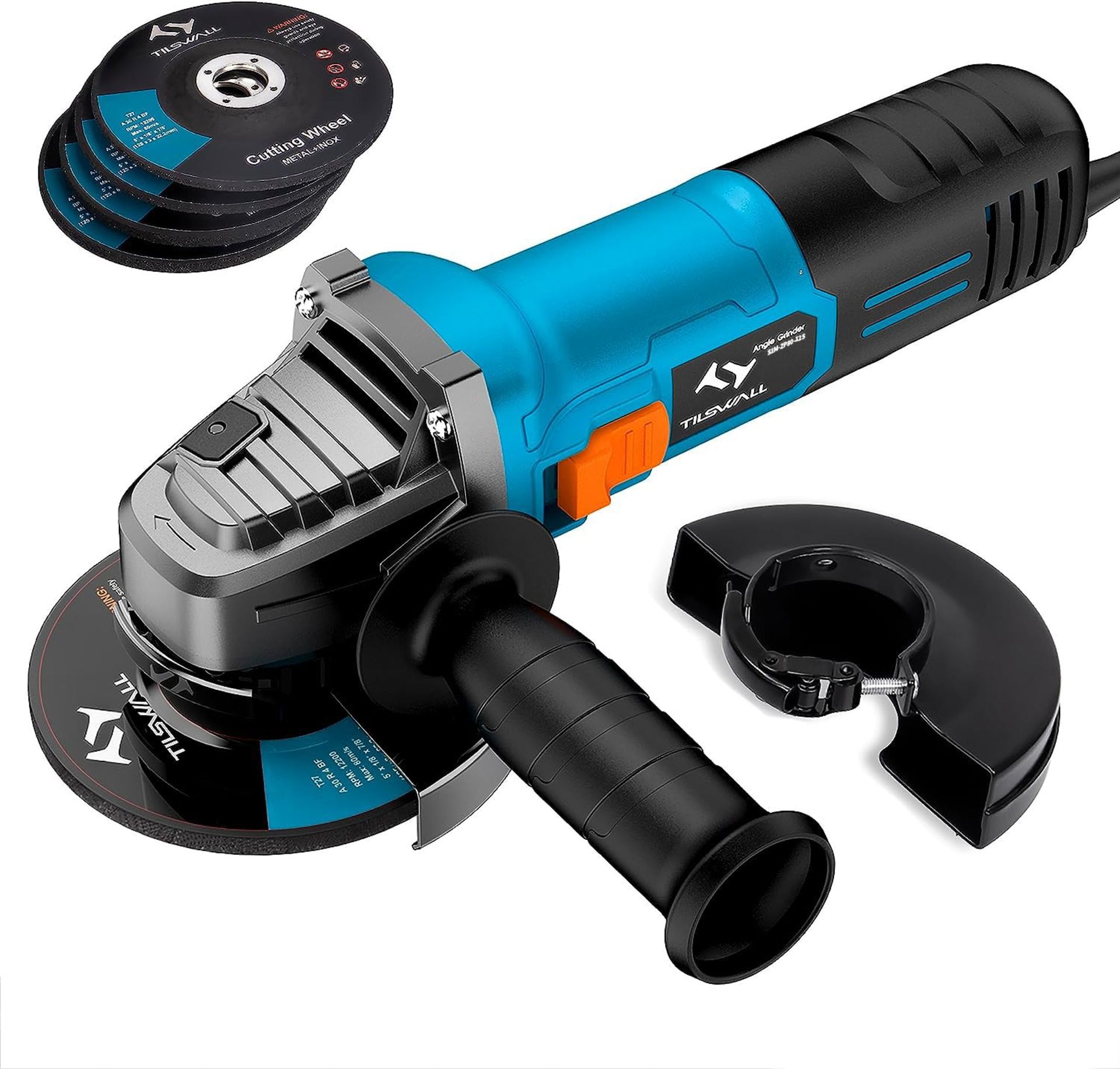 RRP £42.22 Angle Grinder 860W Tilswall 125mm Side Disc Grinder