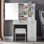 RRP £178.83 Dressing Table with Mirror and Stool