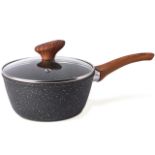 RRP £21.67 nuovva Non Stick Saucepan with Lid Induction Small