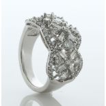 14ct White Gold Diamond Half Eternity Ring 1.00 Carats - Valued By AGI £5,995.00 - A stunning