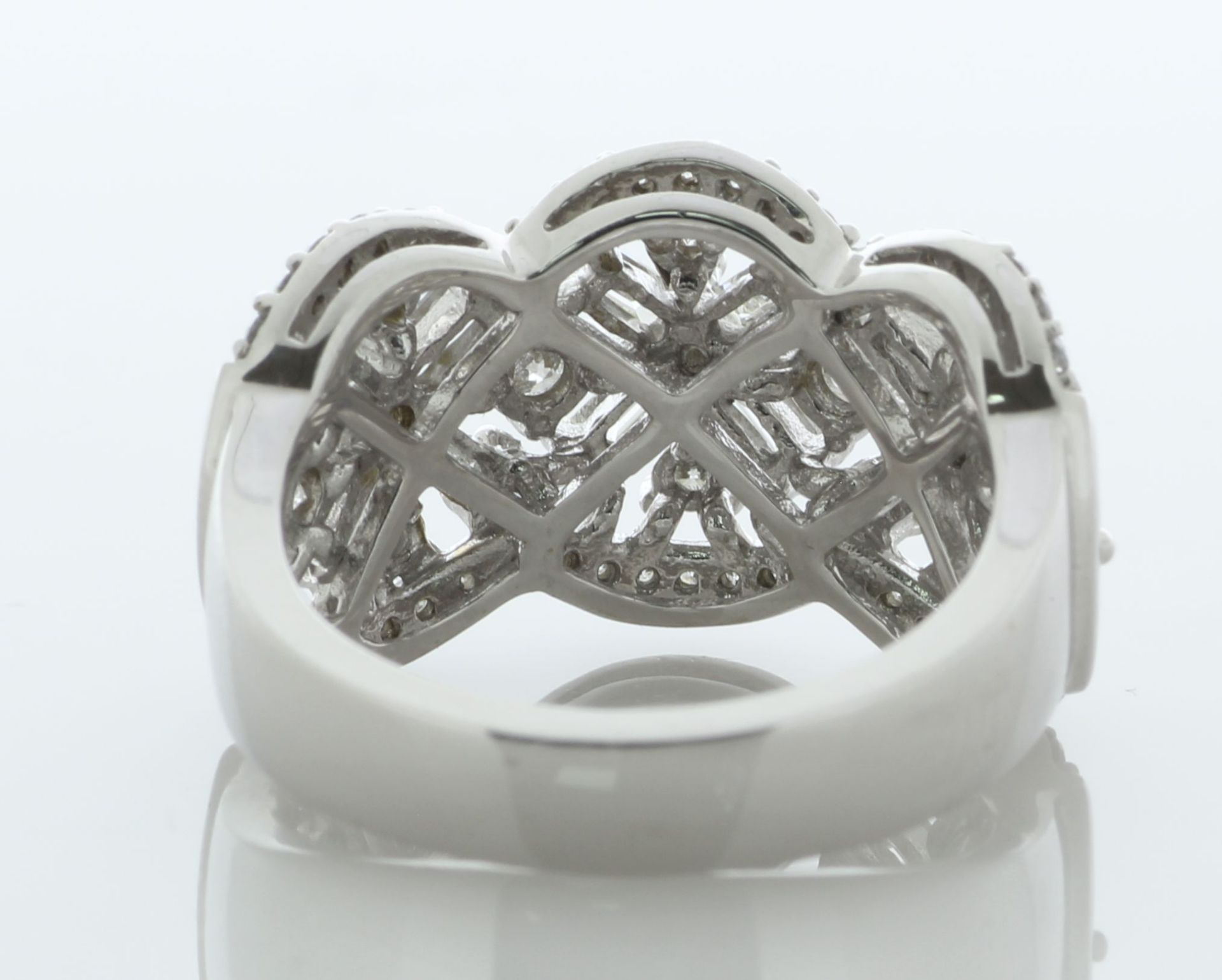14ct White Gold Diamond Half Eternity Ring 1.00 Carats - Valued By AGI £5,995.00 - A stunning - Image 4 of 5