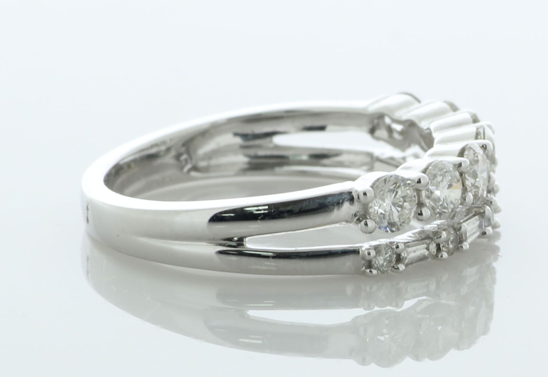 10ct White Gold Half Eternity Diamond Ring 1.42 Carats - Valued By AGI £4,995.00 - A double band - Image 3 of 4
