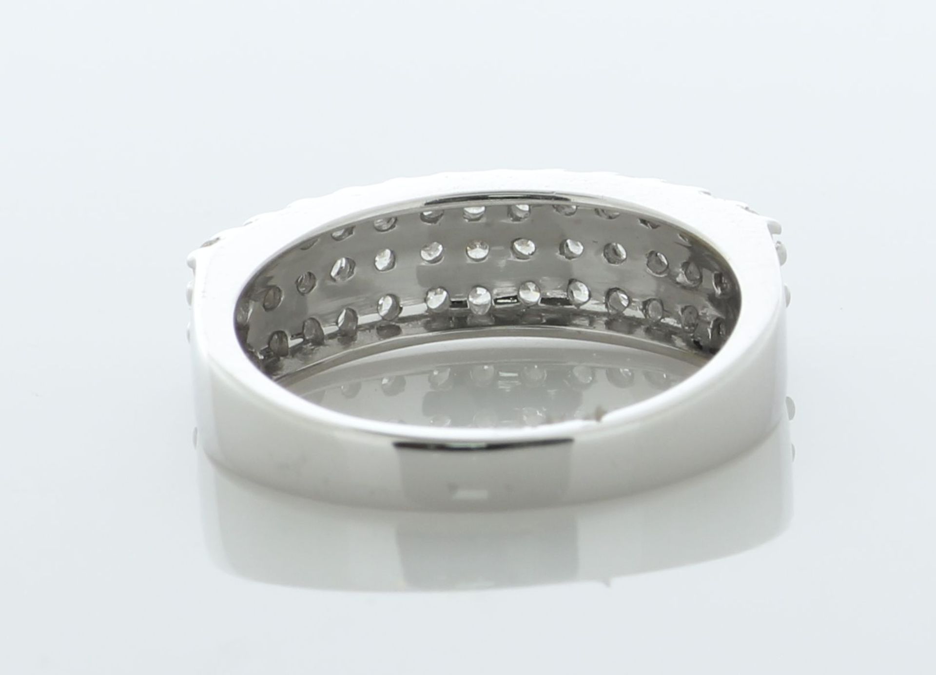 14ct White Gold Semi Eternity Diamond Ring 1.50 Carats - Valued By AGI £4,500.00 - This gorgeous - Image 4 of 5
