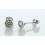 14ct White Gold Solitaire Diamond Earrings 0.60 Carats - Valued By AGI £4,995.00 - A gorgeous paid