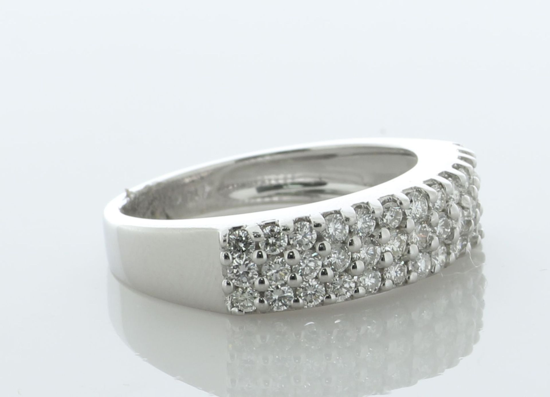 14ct White Gold Semi Eternity Diamond Ring 1.50 Carats - Valued By AGI £4,500.00 - This gorgeous - Image 2 of 5