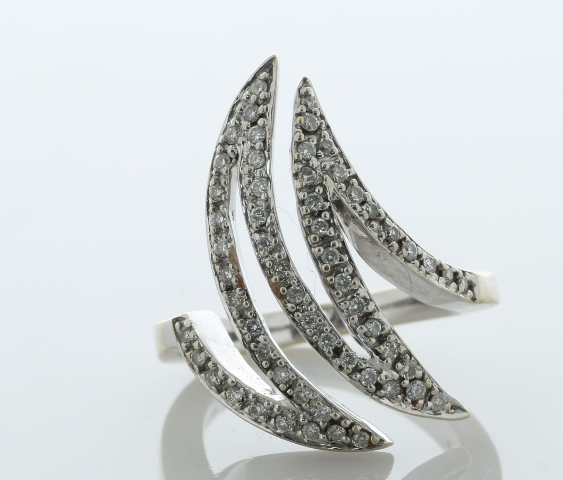 18ct White Gold Diamond Lightening Scribble Ring 1.00 Carats - Valued By AGI £3,995.00 - This - Image 3 of 6