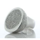 18ct White Gold Al Coro Gioia Designer Diamond Ring 5.63 Carats - Valued By AGI £14,050.00 - A